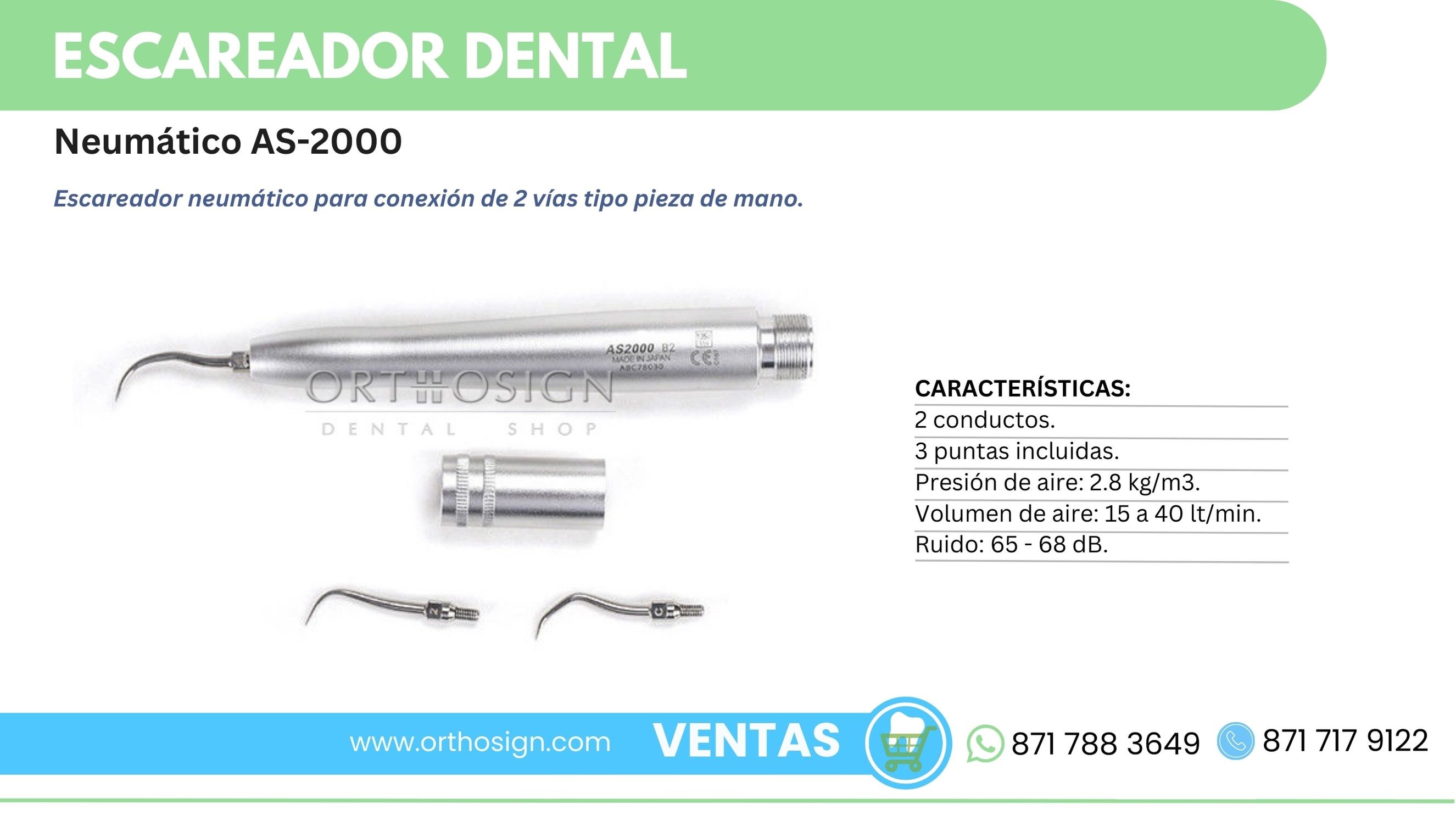 Escareador dental neumático AS-2000 Orthosign